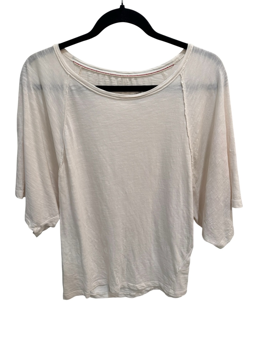 PILCRO By Anthropologie S Cream/Ivory Raglan Oversized T-Shirt Size Small